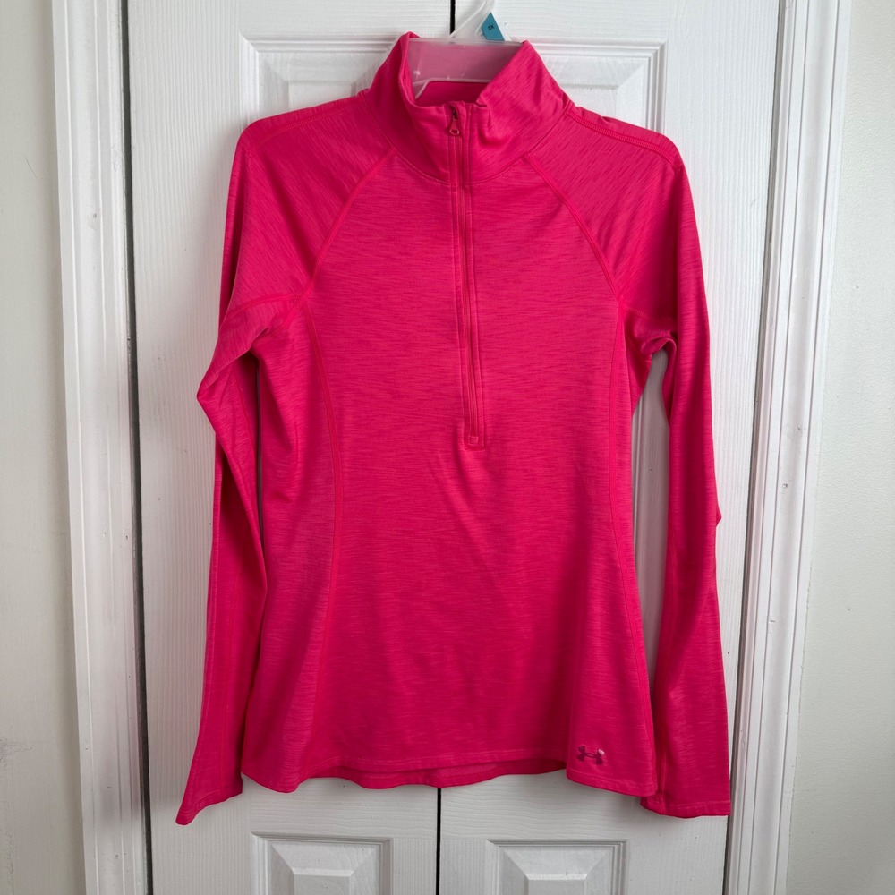 Under Armour Tech Twist Half Zip Pullover Pink‎ Women S Slim Fit Thumbholes